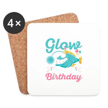 Let's Glow Scientist Marine Biology - Untersetzer (4er-Set) - Weiß - Vorne