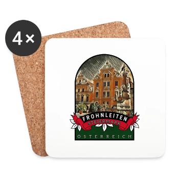 Frohnleiten Steiermark Österreich Souvenir - Untersetzer (4er-Set) - Weiß - Vorne