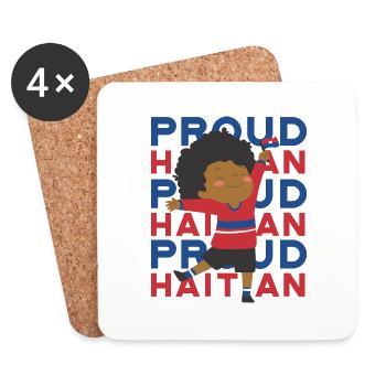 Haiti Haitian Haiti Pride Flag I Gift - Coasters (set of 4) - white - Front