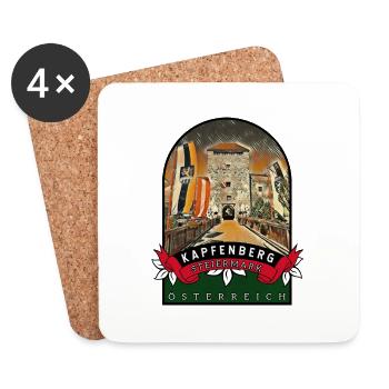 Kapfenberg Steiermark Österreich Souvenir - Untersetzer (4er-Set) - Weiß - Vorne