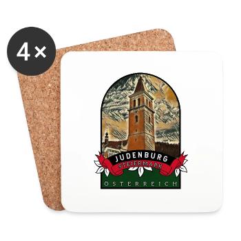 Judenburg Steiermark Österreich Souvenir - Untersetzer (4er-Set) - Weiß - Vorne
