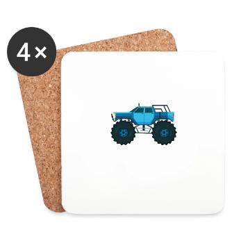 Je Vais Être Grand Frère 2023 Idée Cadeau Amour - Dessous de verre (lot de 4) - blanc - Devant