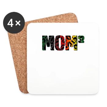 mom 3 - Untersetzer (4er-Set) - Weiß - Vorne