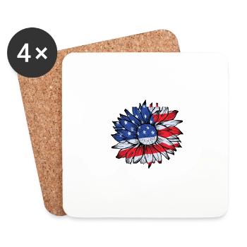 Cousin Of The Birthday Girl - Coasters (set of 4) - white - Front