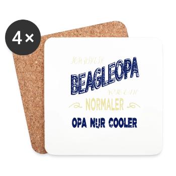 humor favorite dog friend funny saying - Coasters (set of 4) - white - Front