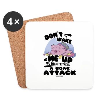 Pig - Coasters (set of 4) - white - Front