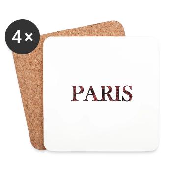 Paris - Untersetzer (4er-Set) - Weiß - Vorne