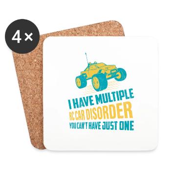 I Have Multiple RC Car Disorder Remote Control - Coasters (set of 4) - white - Front