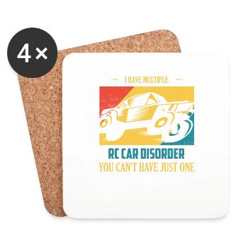 I Have Multiple RC Car Disorder Model Car - Coasters (set of 4) - white - Front