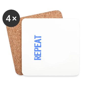 Race'em Break'em Fix'em Repeat Model Car Remote C - Coasters (set of 4) - white - Front
