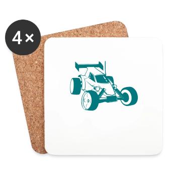 You Can Never Have Too Many RC Cars Model Car - Coasters (set of 4) - white - Front