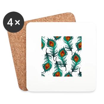 Rebondir - Dessous de verre (lot de 4) - blanc - Devant