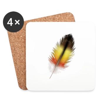 Rebondir - Dessous de verre (lot de 4) - blanc - Devant
