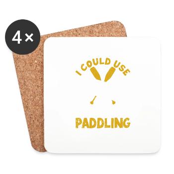 Team Funny Kayak Kayaking I Could Use A Good - Coasters (set of 4) - white - Front