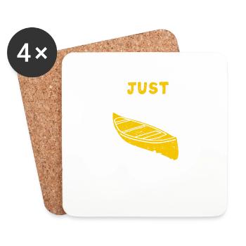 Fun Kayak Sport Kayaking Hobby Outdoor - Coasters (set of 4) - white - Front