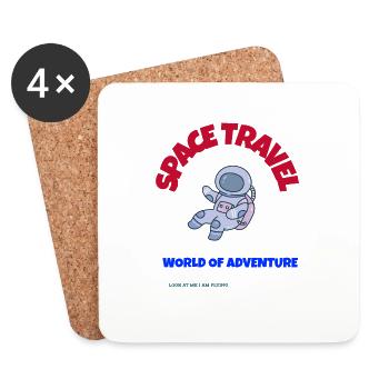 Space - Untersetzer (4er-Set) - Weiß - Vorne