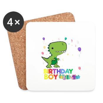 Rawr I'm 3 Cute Dinosaur Birthday Gift - Untersetzer (4er-Set) - Weiß - Vorne
