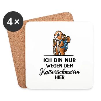 bergwandern kaiserschmarrn alpin via ferrata - Untersetzer (4er-Set) - Weiß - Vorne