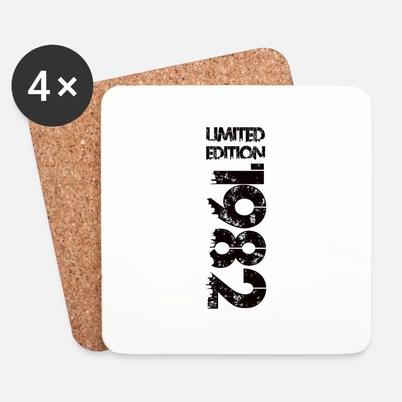 Limited Edition 1982 - Untersetzer (4er-Set) - Weiß