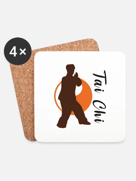 Taichi - Coasters (set of 4) - white