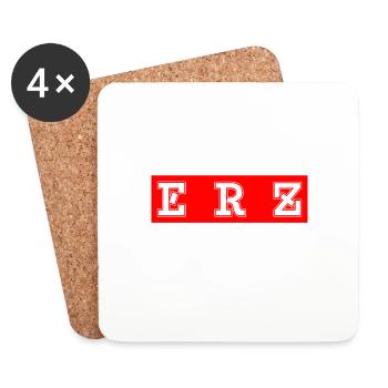 Erzgebirge meine Heimat - Untersetzer (4er-Set) - Weiß - Vorne