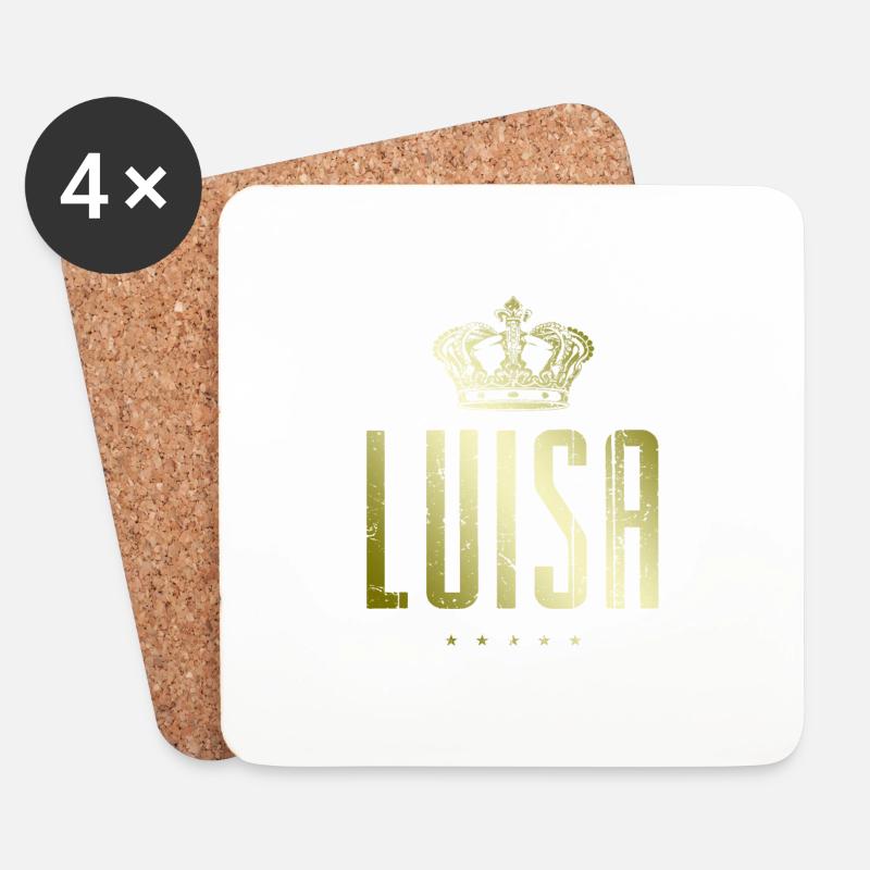Luisa - Untersetzer (4er-Set) - Weiß