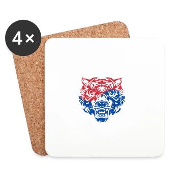 Tae Kwon Do Tiger Korea Lustig Taekwondo Korea - Untersetzer (4er-Set) - Weiß - Vorne