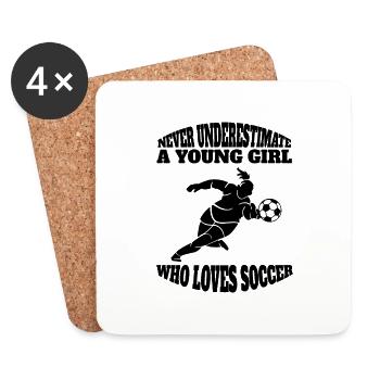 Football Coach Footballer Football Player - Coasters (set of 4) - white - Front