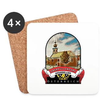 Burgenland Oberpullendorf Österreich Souvenir - Untersetzer (4er-Set) - Weiß - Vorne