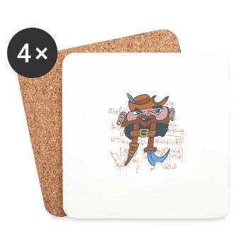 Mathematics Math Mathematician Math Teacher Gift - Coasters (set of 4) - white - Front