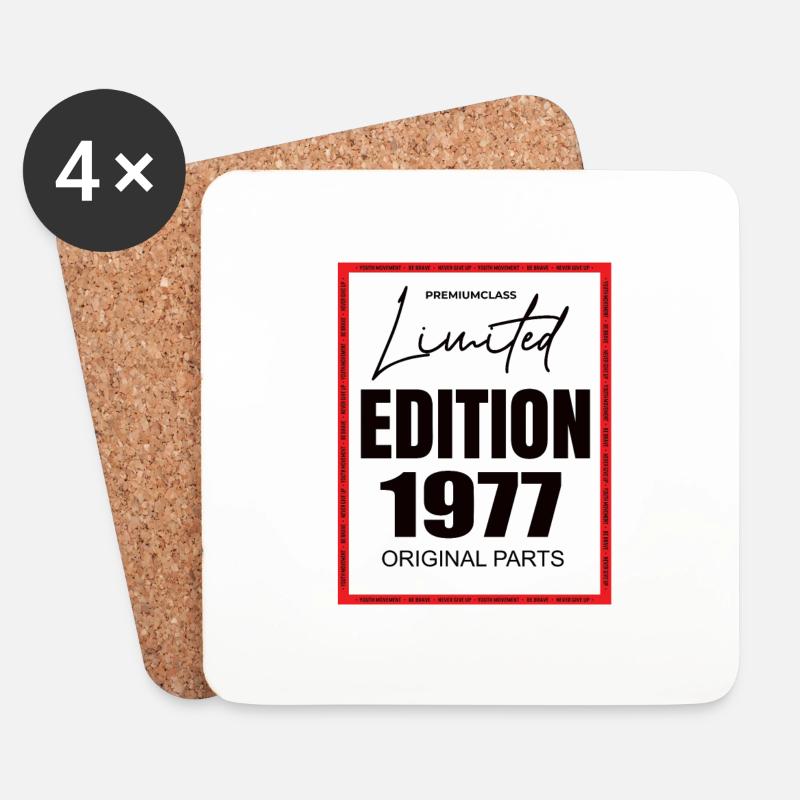 Limited Edition 1977 - Untersetzer (4er-Set) - Weiß