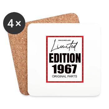 Édition limitée 1967 - Dessous de verre (lot de 4) - blanc - Devant