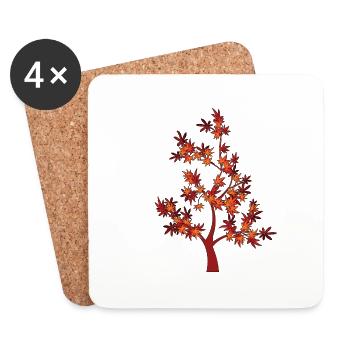 Tree - Coasters (set of 4) - white - Front