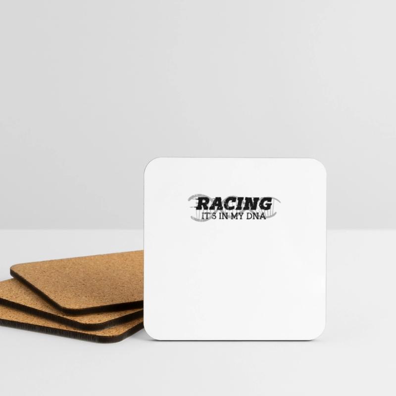 La course C’est dans mon ADN - la course Dessous de verre (lot de 4)