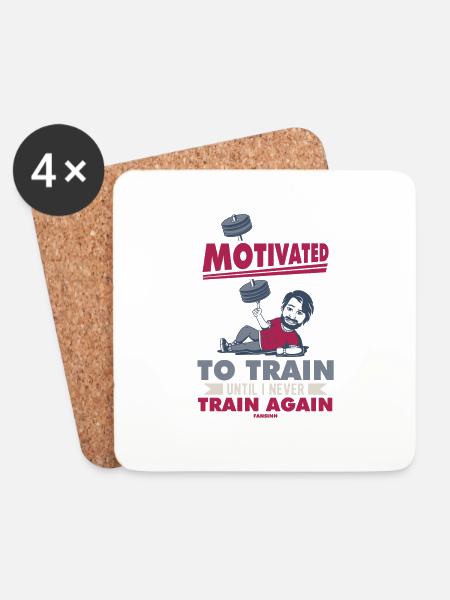 Motivation - Untersetzer (4er-Set) - Weiß