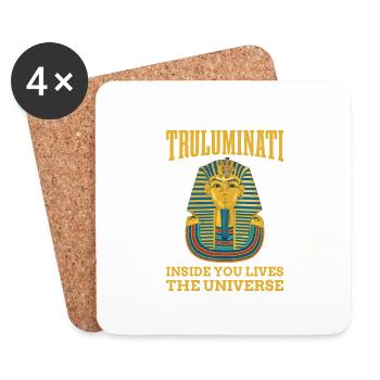 Truluminati In Dir Lebt Das Universum - Untersetzer (4er-Set) - Weiß - Vorne
