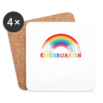 Kinder Kindergarten Absolvent 2023 Kita Geschenk - Untersetzer (4er-Set) - Weiß - Vorne