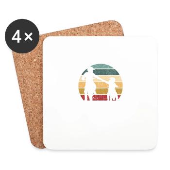 This is life: Dirt Bike Motocross Enduro Biker - Coasters (set of 4) - white - Front