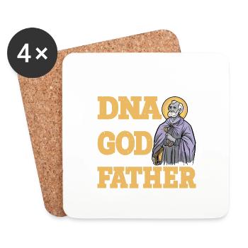 I took a DNA test and God is my father 16 - Coasters (set of 4) - white - Front