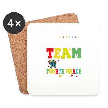 Dream Team Aka Fourth Grade Teachers - Coasters (set of 4) - white - Front