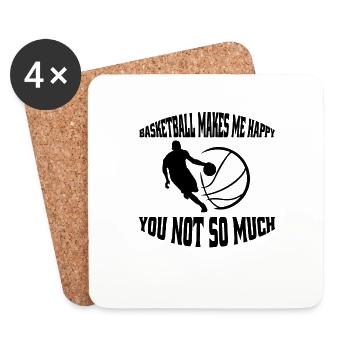 Basketball Basketball Basketball Lovers Club - Coasters (set of 4) - white - Front
