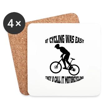 Vélo VTT Cyclisme Cyclisme Tour Cyclisme - Dessous de verre (lot de 4) - blanc - Devant