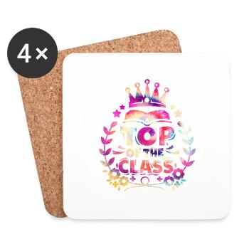 Top of the Class Back to School - Coasters (set of 4) - white - Front