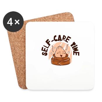 Dim Sums Asian Food Self-care Relaxing Time - Coasters (set of 4) - white - Front