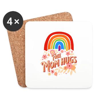 Free Mom Hugs - Coasters (set of 4) - white - Front