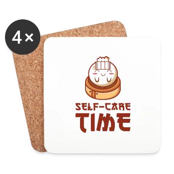 Dim Sums Asian Food Self-care Relaxing Time - Coasters (set of 4) - white - Front