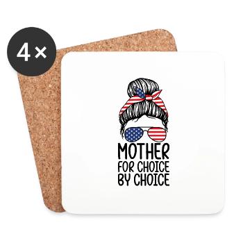 Mère Pour Le Choix Par Le Choix - Dessous de verre (lot de 4) - blanc - Devant