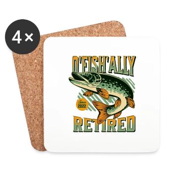 O Fish Ally im Ruhestand - Untersetzer (4er-Set) - Weiß - Vorne