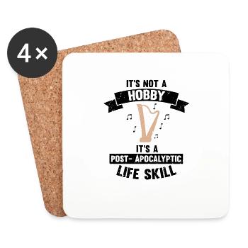 Harp Player Designs for Harp Player Designs - Coasters (set of 4) - white - Front