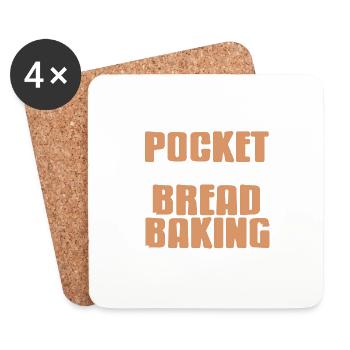 Bread Baking Will Fill Your Soul Awesome Baker - Untersetzer (4er-Set) - Weiß - Vorne